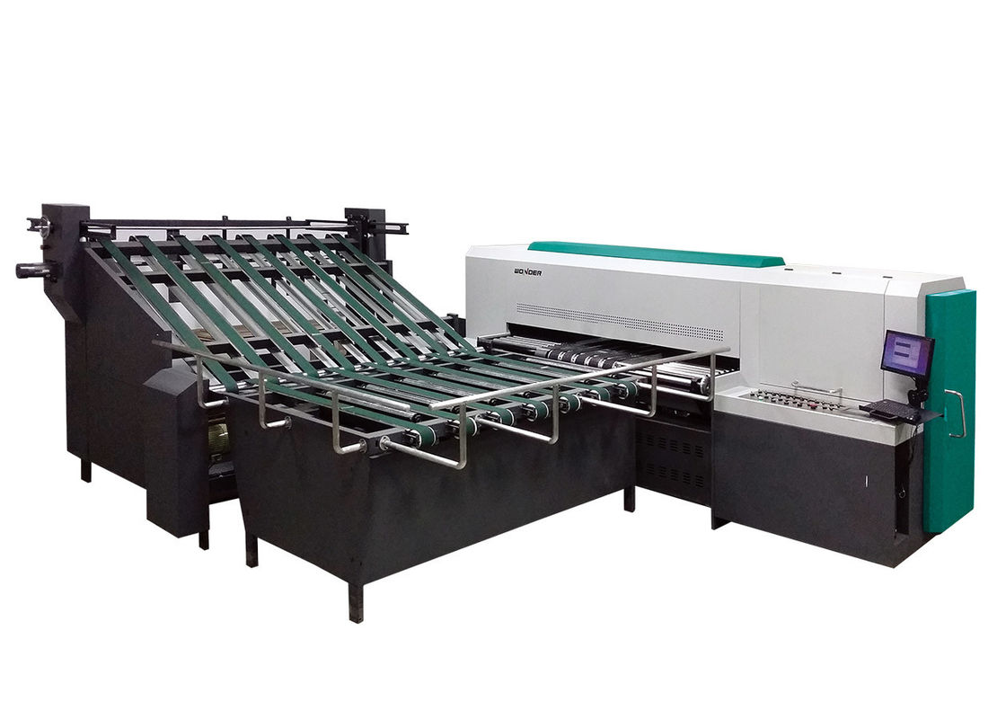 Corrugated Carton Single Pass Printer , White Color UV Digital Inkjet Printing Machine