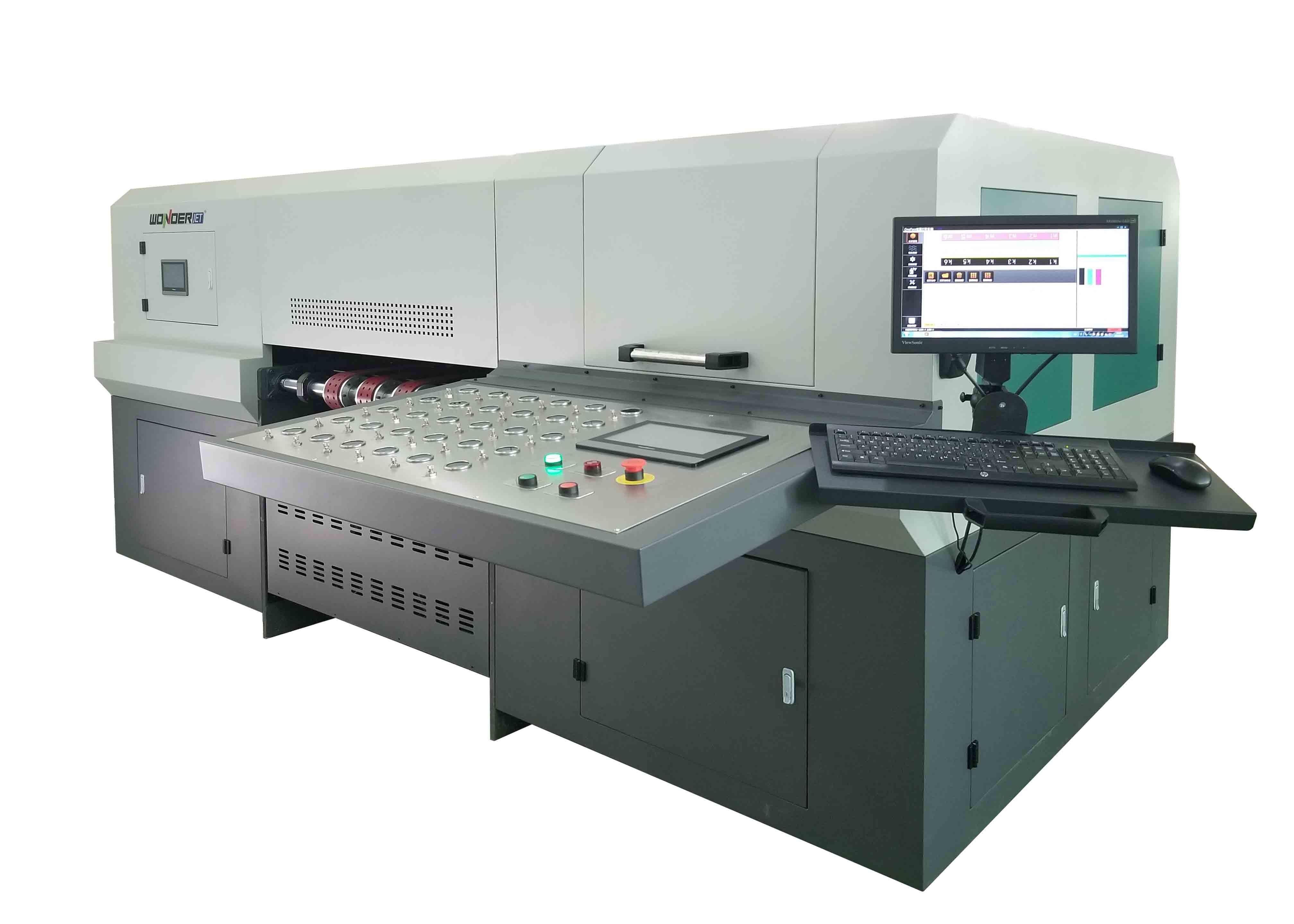 Auto Wallboard Digital Single Pass Printer With UV Ink Vivid Colorful Image